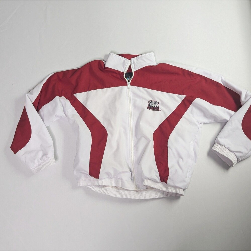 VTG 90s Planet Athletics Alabama Crimson Tide Windbreaker Jacket Mens S White